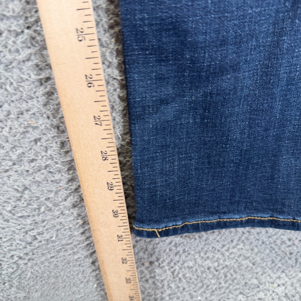 Levi's Jeans Women's 12 Blue Cotton Denim Straight Leg Classic Workwear Stretch - Picture 10 of 12